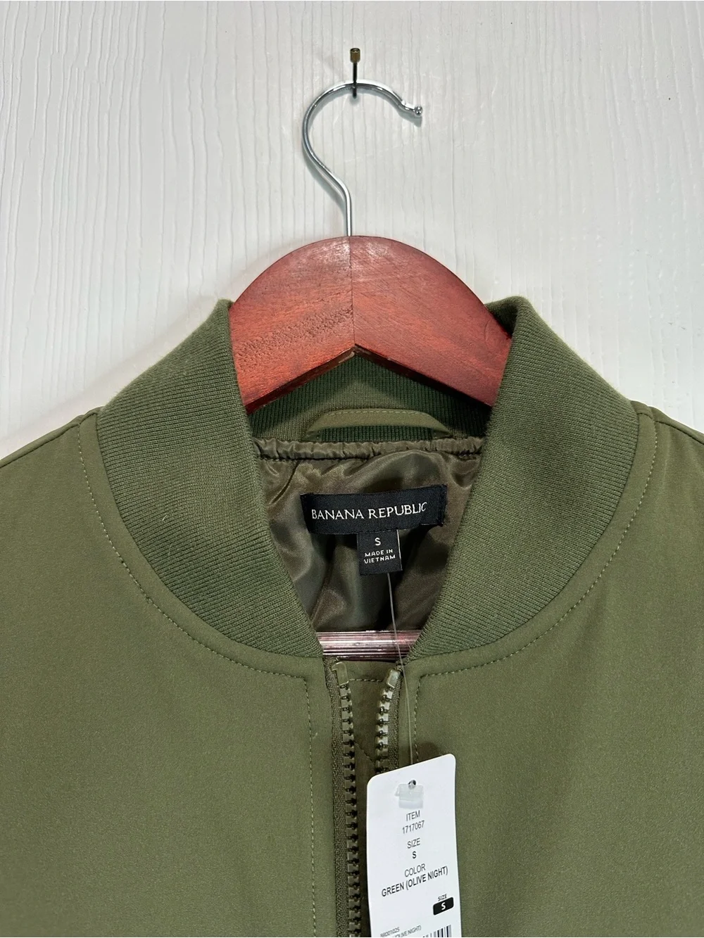 Banana Republic Olive Green Bomber Jacket